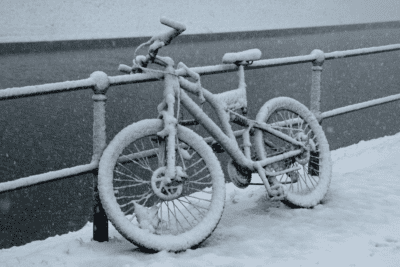 fietsen in de winter